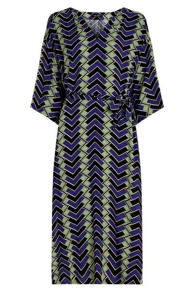 king louie king louie Kiki Kaftan Frankie, Caen black (schwarz), – Produktbild 4 von 4