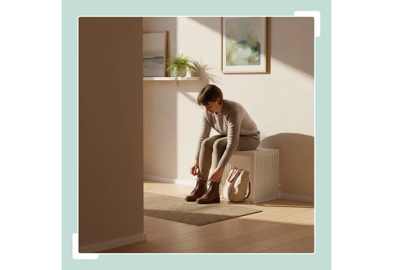 RELAXDAYS RELAXDAYS Sitzbank Minimalistische Sitzbank aus Bambus (1-St), Weiß, – Produktbild 2 von 5