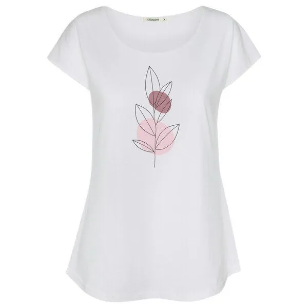 GreenBomb GREENBOMB T-Shirt Bloom Classic Cool, White, – Produktbild 1 von 3
