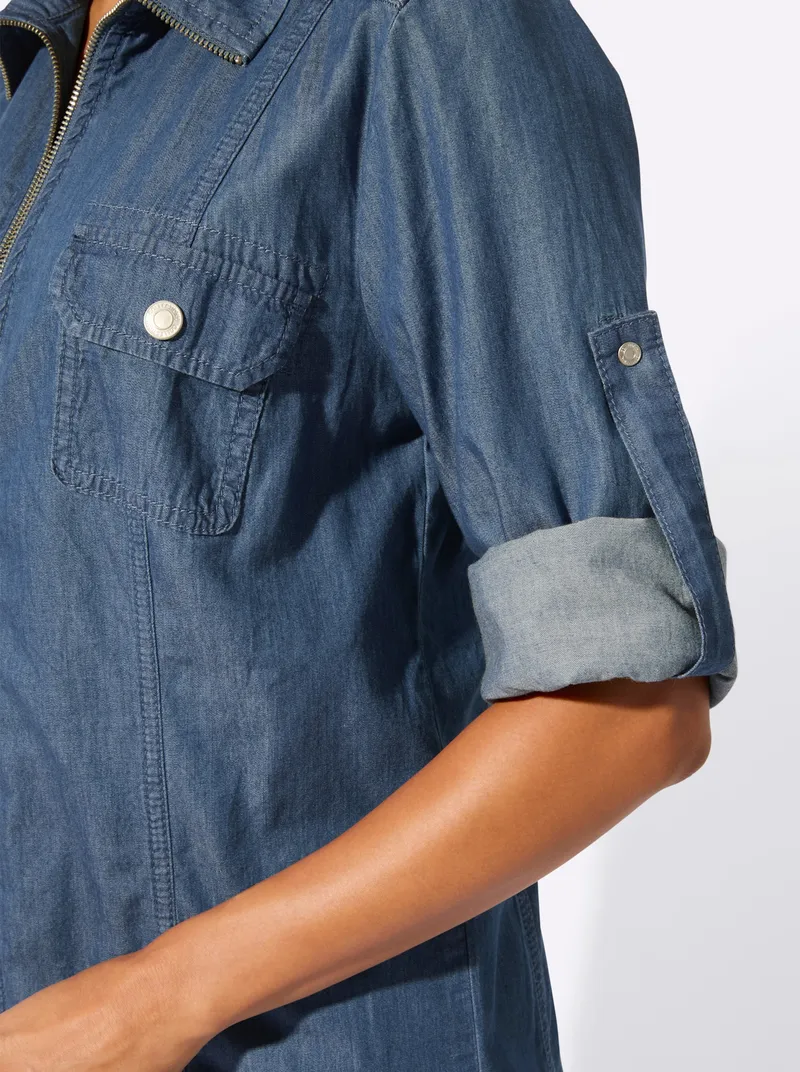 Witt Blusenjacke blue-bleached, Blue-bleached, – Produktbild 2 von 2