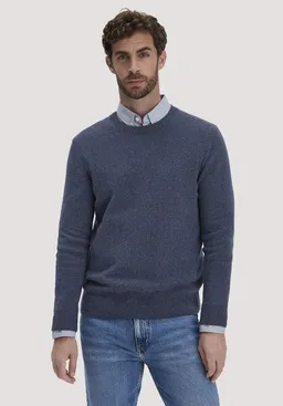 hessnatur hessnatur Strick Pullover Regular aus Bio-Merinowolle mit Bio-Baumwolle – Produktbild 1 von 1