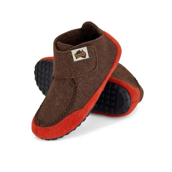 Gumbies Gumbies Quokka - Nachhaltige Hausschuh-Stiefel für Damen und Herren, Braun, – Produktbild 1 von 5