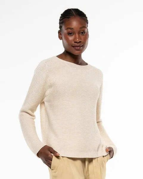 Alma & Lovis Alma & Lovis Leichter Strickpullover aus Organic Cotton | Seamless Knit Sweater, Cream (natur), – Produktbild 1 von 4