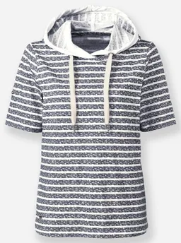 Witt Kapuzenshirt marine-ecru-geringelt – Produktbild 1 von 1