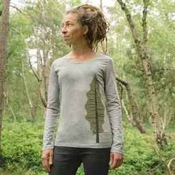 Cmig Cmig Tanne Langarmshirt für Damen in heather grey – Produktbild 1 von 1