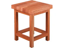 Hocker "MAX 3" B 30 x T 30 x H 40 cm, Plattenstärke 4 cm, Eiche geölt – Produktbild 1 von 1