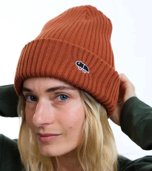 Gary Mash GARY MASH Mütze Roland aus breitem Rippstrick, Toffee (braun), – Produktbild 2 von 4