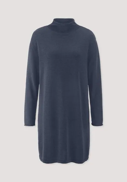 hessnatur hessnatur Strickkleid Relaxed aus TENCEL Lyocell mit Bio-Baumwolle, Graphitblau, – Produktbild 4 von 4