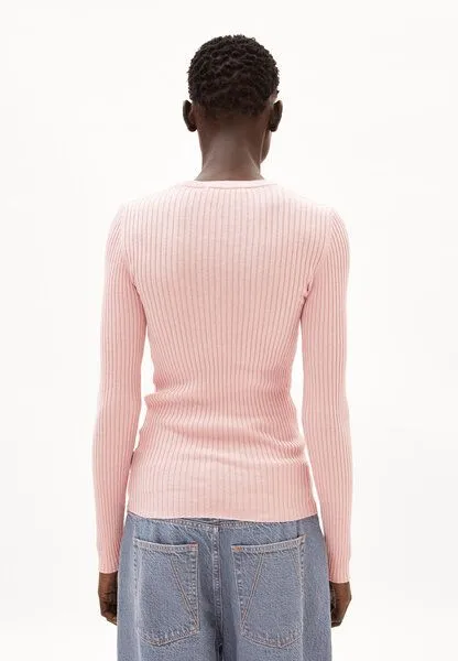 ARMEDANGELS ARMEDANGELS ALAANIA RN Damen Pullover aus Bio-Baumwolle, Rosalilly, – Produktbild 2 von 4