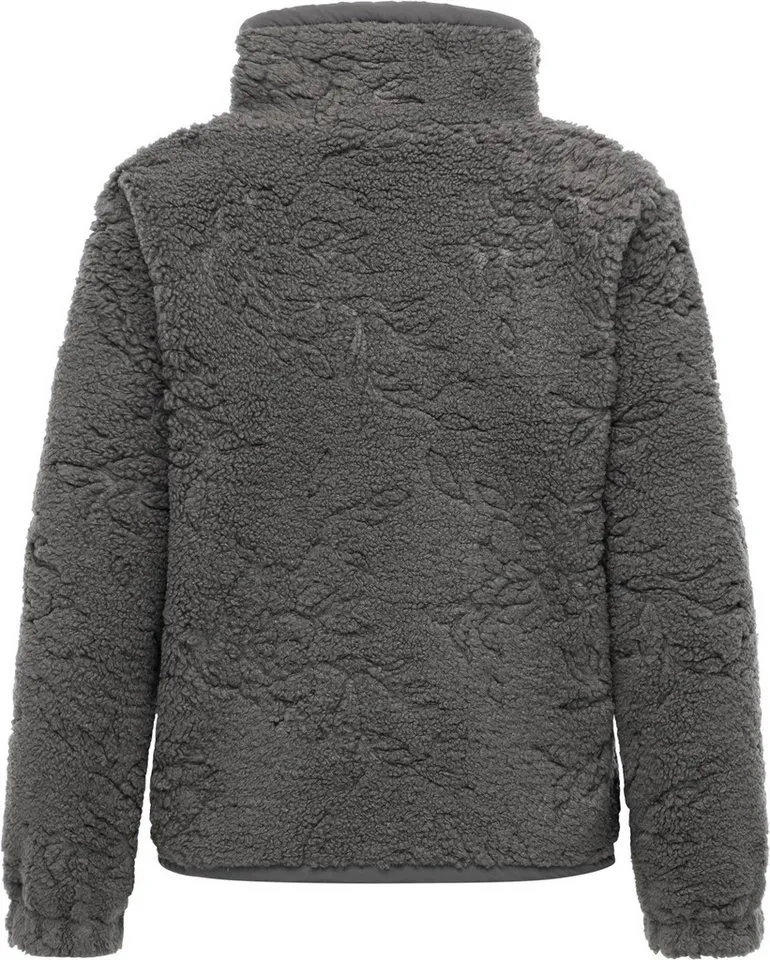 ragwear ragwear Plüschjacke Nordicka II Sportliche Teddy-Fleecejacke mit verstellbarem Kragen, Grau, – Produktbild 4 von 5