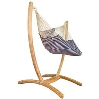 MacaMex MacaMex Hängesessel SET – Uve Holzständer mit Vela Netzhängesessel – Produktbild 1 von 1