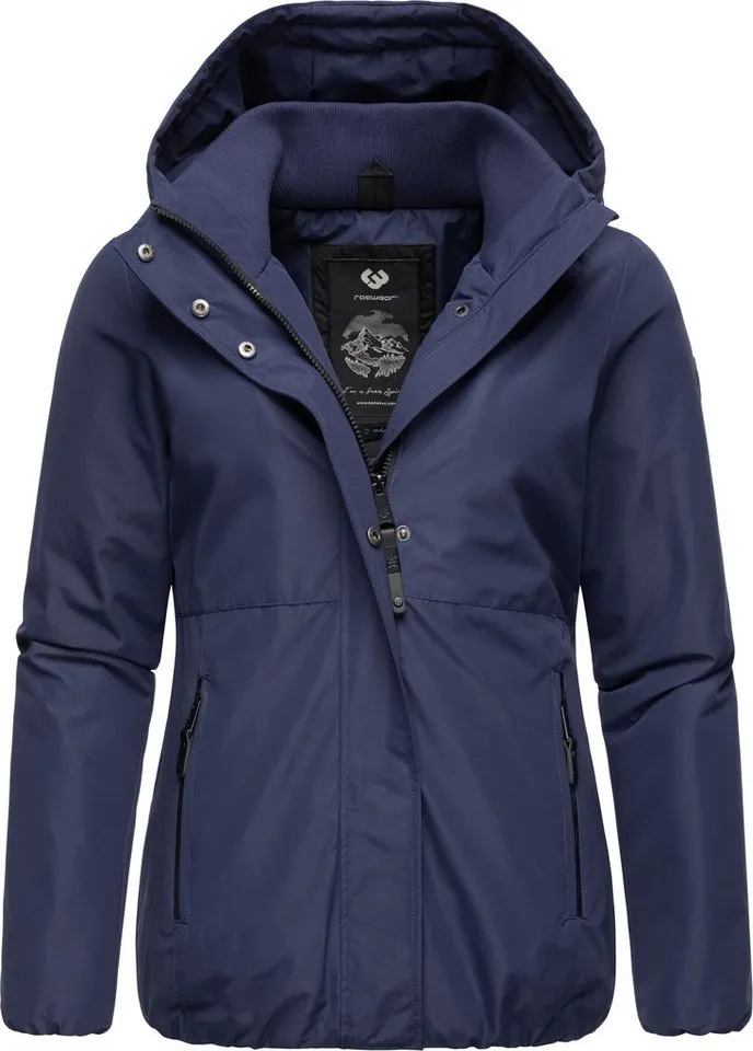 ragwear ragwear Winterjacke Sunniva wasserdichte Winter Damen Jacke mit Teddyfell-Innenfutter, Blau, – Produktbild 5 von 5