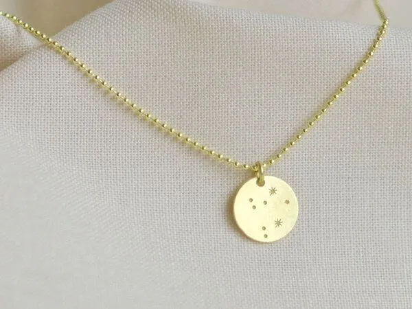 renna deluxe renna deluxe Sternzeichen Kette Gold, Gold, – Produktbild 6 von 8