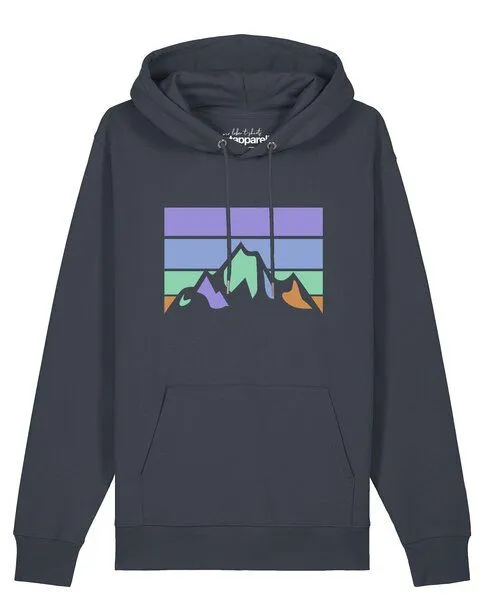 watapparel watapparel Hoodie Unisex Retro Landscape, India ink grey, – Produktbild 1 von 3