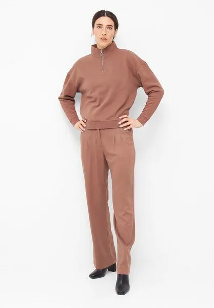 Givn Berlin Givn Berlin Troyer-Sweater DAKOTA aus Bio-Baumwolle, Braun, – Produktbild 2 von 4