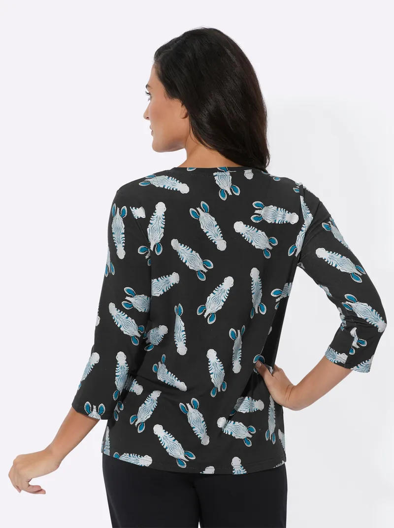 feel good Shirt schwarz, Schwarz, – Produktbild 1 von 2