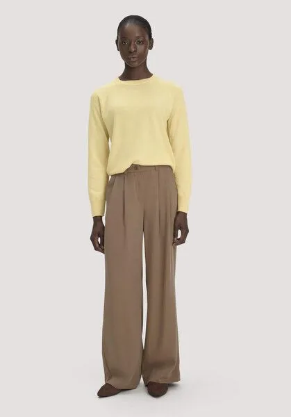 hessnatur hessnatur Twill-Hose Wide Leg aus TENCEL Lyocell, Camelbraun, – Produktbild 1 von 3