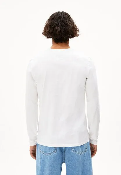 ARMEDANGELS ARMEDANGELS JAAMES LONGSLEEVE Herren Longsleeve aus Bio-Baumwolle, White, – Produktbild 2 von 4