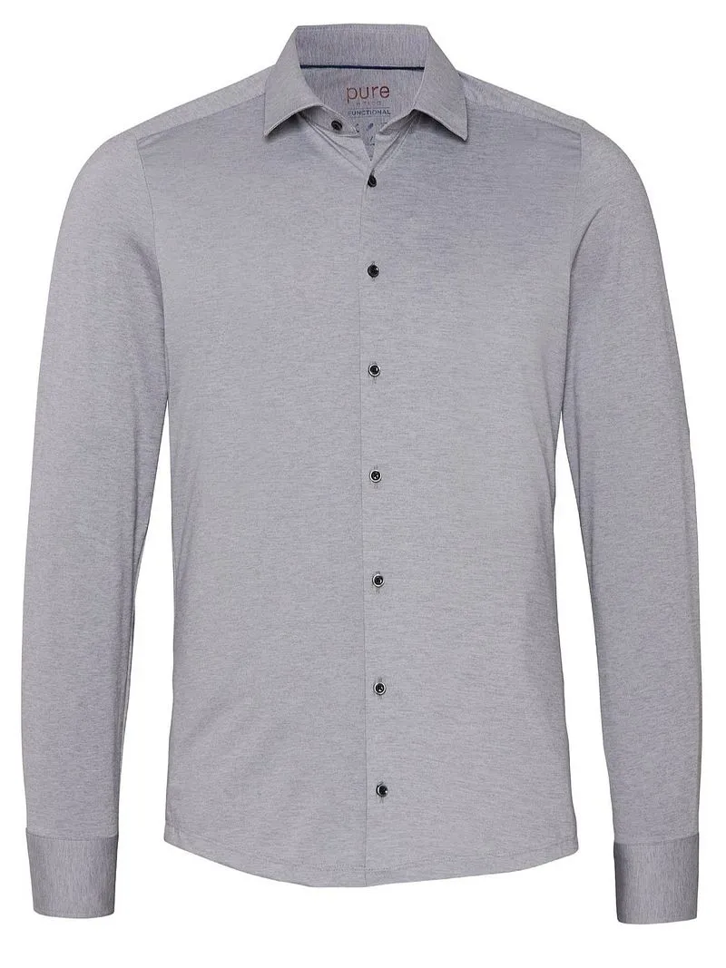 Pure Pure Functional Hemd Melange Grau - Größe 44 (XXL), Grau, – Produktbild 2 von 4