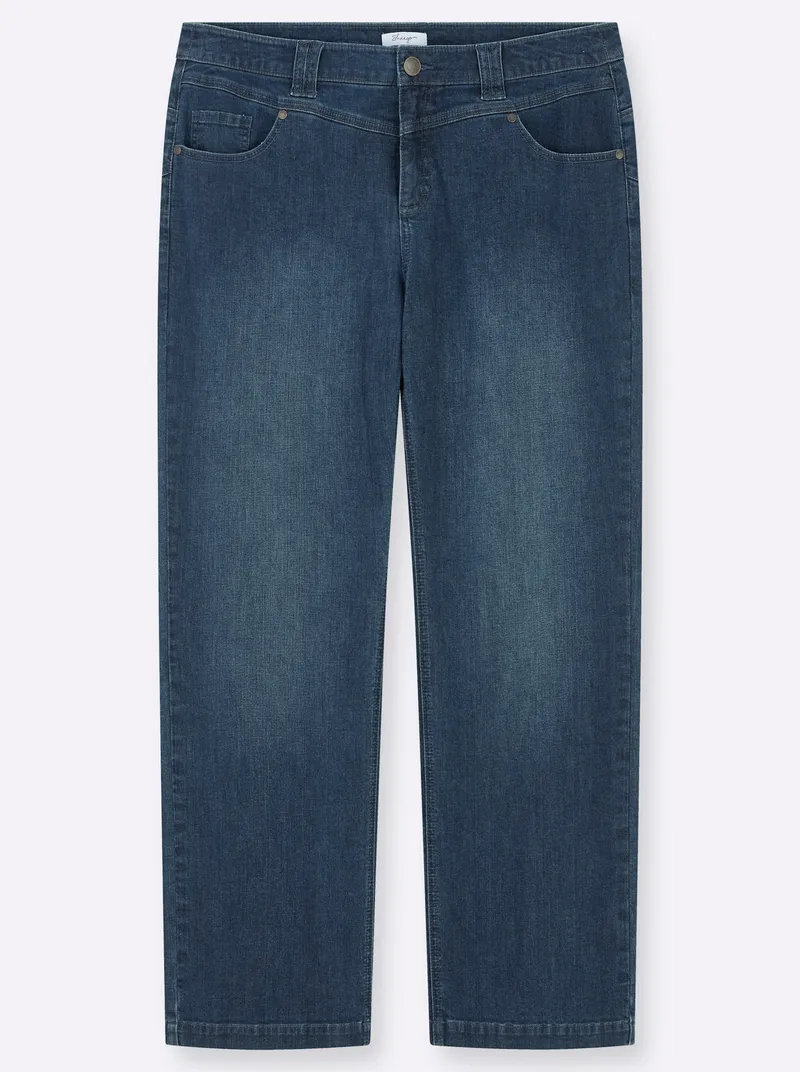 sheego Jeans blue-stone-washed, Blue-stone-washed, – Produktbild 1 von 2