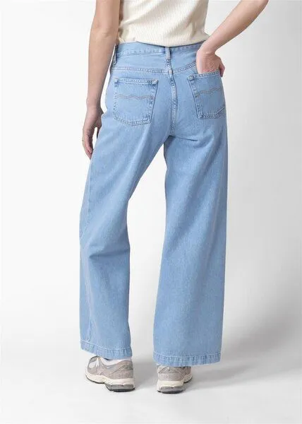 Klitmøller Klitmøller Jeanshose Wide Leg Modell: Amelia, Light blue stonewash, – Produktbild 4 von 4