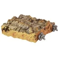 Kork-Deko Kork-Deko Großes Vogel-Sitzbrettchen aus Naturkork-Rinde – Produktbild 1 von 1