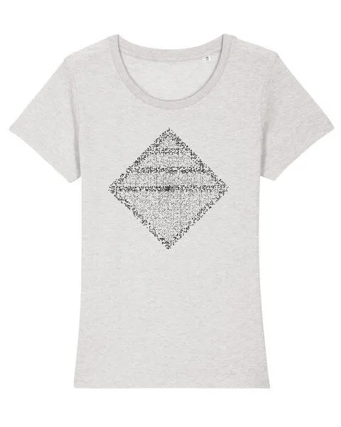 UNIPOLAR Unipolar Mathematik T-Shirt | Primspirale, Cream heather grey, – Produktbild 1 von 3