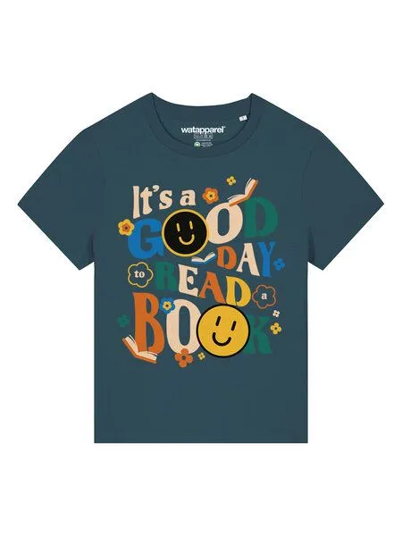 watapparel watapparel T-Shirt Frauen Good day to read a book, Stargazer, – Produktbild 2 von 3