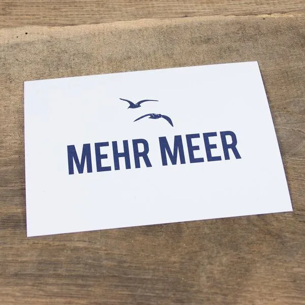 Bow & Hummingbird Bow & Hummingbird Postkarte Mehr Meer – Produktbild 2 von 2