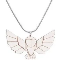 BeWooden BeWooden Holzanhänger Snowy Owl Pendant – handgefertigtes Halskettenschmuckstück mit Eulenmotiv – Produktbild 1 von 1