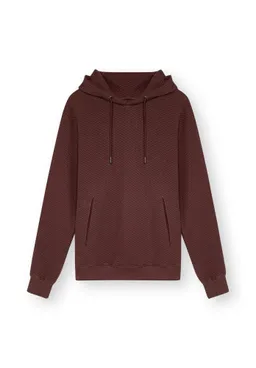 THOKKTHOKK ThokkThokk Herren vegan Hoodie Structured Oversized Deep Mahogany – Produktbild 1 von 1