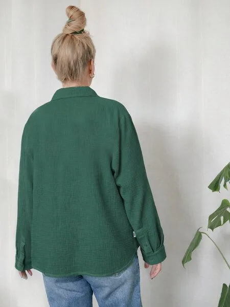 FUXBAU FUXBAU Frauen Musselinbluse, Grün, – Produktbild 4 von 4