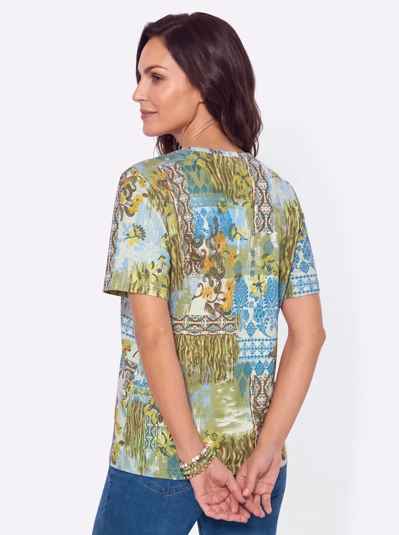 Witt Print-Shirt schilf-bedruckt, Schilf-bedruckt, – Produktbild 2 von 2