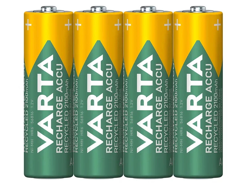 Varta Varta Ready-to-use Akku 'Recycled' Mignon AA, 1,2 V, 2.100 mAh, 4 Stk. – Produktbild 2 von 7