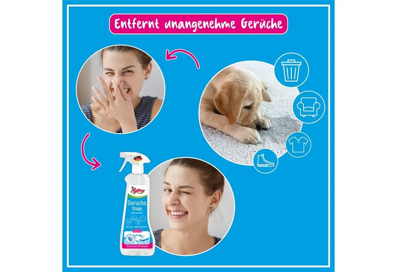 poliboy Aktiv Geruchs Stopp - 500ml Reinigungsspray (verbannt schlechte Gerüche von Oberflächen - Made in Germany) – Produktbild 2 von 5