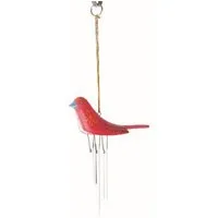 El Puente El Puente Windspiel "Vögelchen" | Fair Trade & Handmade aus Indonesien, Grün,blau,rot, – Produktbild 1 von 1