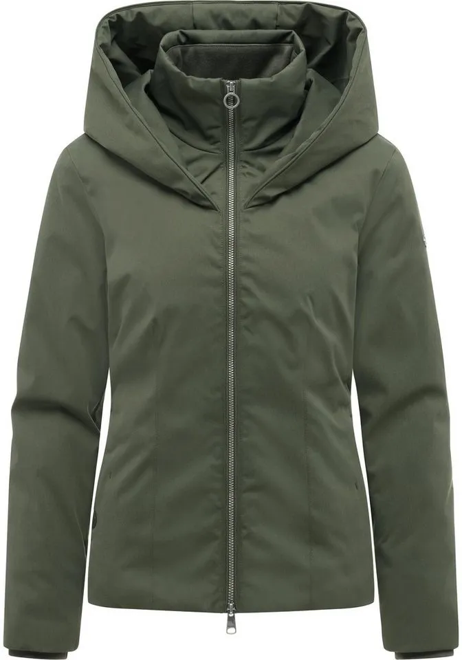 ragwear ragwear Funktionsjacke Annona Y Warme Damen Winterjacke mit weit nach vorn gezogener Kapuze, Grün, – Produktbild 2 von 4