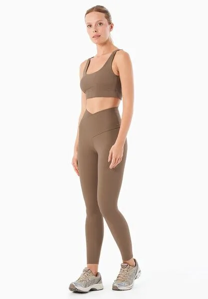 ORGANICATION ORGANICATION LIBBY | High Waist Leggings aus recyceltem Polyamid, Gravel, – Produktbild 1 von 4
