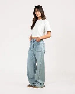 Kuyichi Kuyichi FARRAH Flare Jeans (Worker Steel blue) – Produktbild 1 von 1