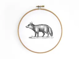 renna deluxe renna deluxe Fuchs im Stickrahmen – Produktbild 1 von 1