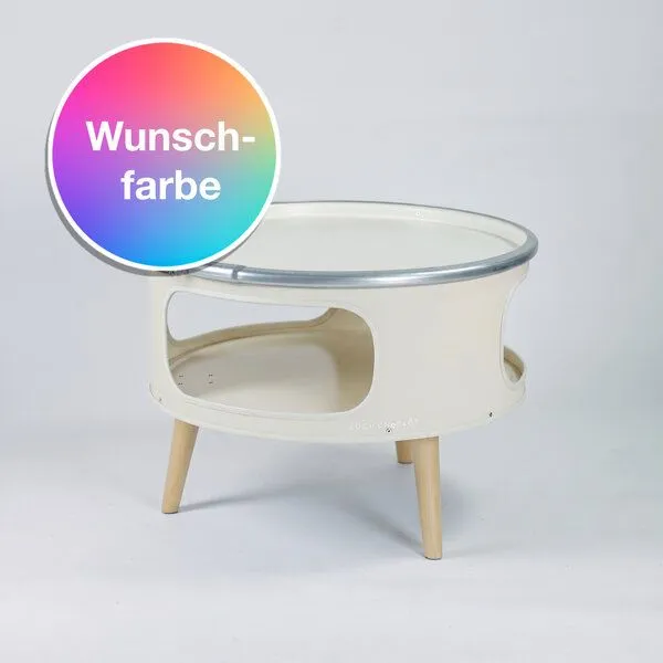 Lockengelöt Lockengelöt Betty Couchtisch aus einem Hamburger Ölfass, Wunschfarbe (gepulvert), – Produktbild 5 von 7