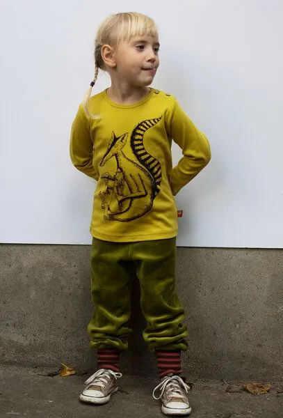 Cmig Cmig Langarmshirt für Kinder "Duchs", Antique moss (gelb), – Produktbild 4 von 4