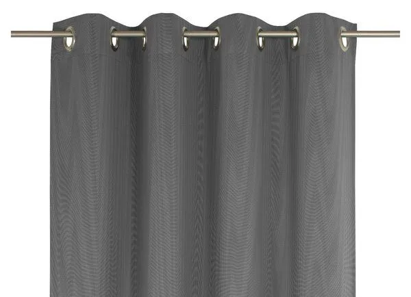 Nature by Adam Nature by Adam Vorhang aus 100% Bio-Baumwolle - Made in Germany - Uni Collection light, Schwarz, – Produktbild 6 von 7