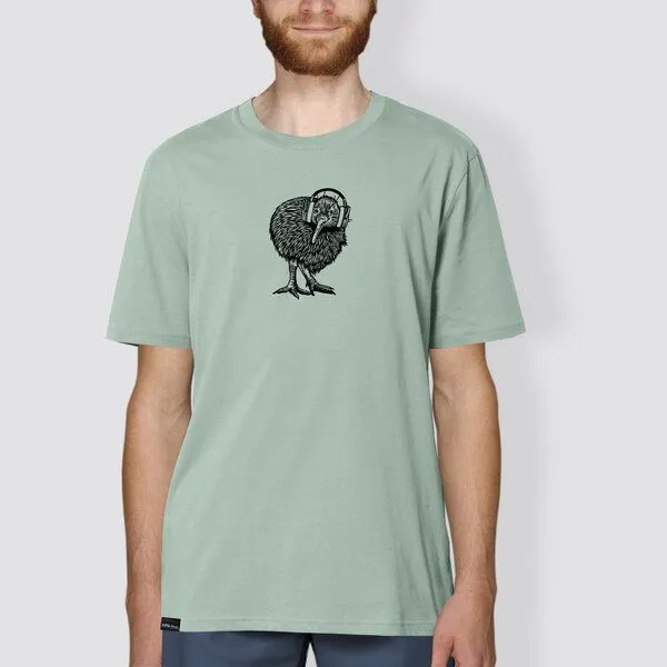 little kiwi little kiwi Herren T-Shirt, "Abschalten", Grün_green bay, – Produktbild 1 von 1