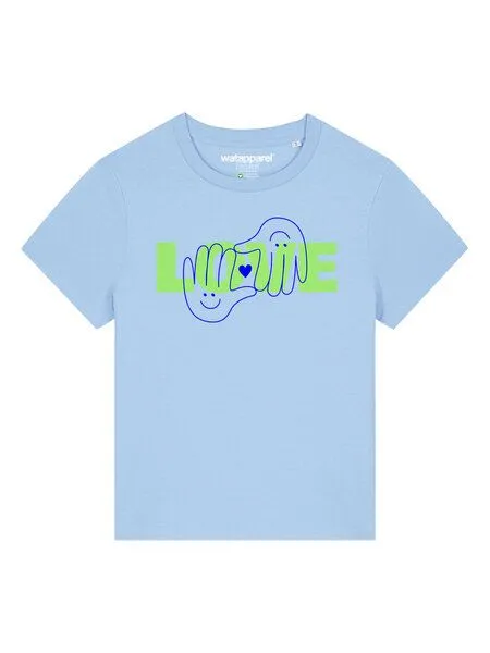 watapparel watapparel T-Shirt Frauen Love, Blue soul, – Produktbild 2 von 3