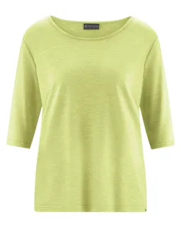 HempAge Hempage Damen vegan T-Shirt Casual Passform Lind Grün – Produktbild 1 von 1