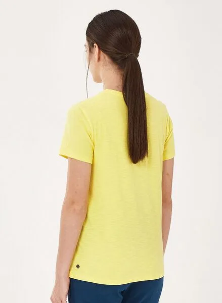 ORGANICATION ORGANICATION T-Shirt aus Bio-Baumwolle mit Text-Print, Lemonade, – Produktbild 4 von 4