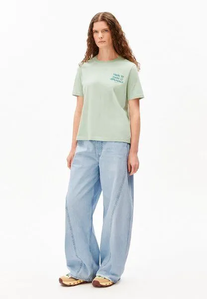 ARMEDANGELS ARMEDANGELS LUALAA EMBRO Damen T-Shirt aus Bio-Baumwolle, Foam, – Produktbild 4 von 4