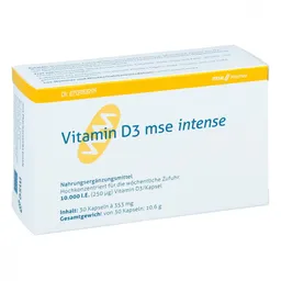 MSE intense Vitamin D3 Mse intense Kapseln – Produktbild 1 von 1