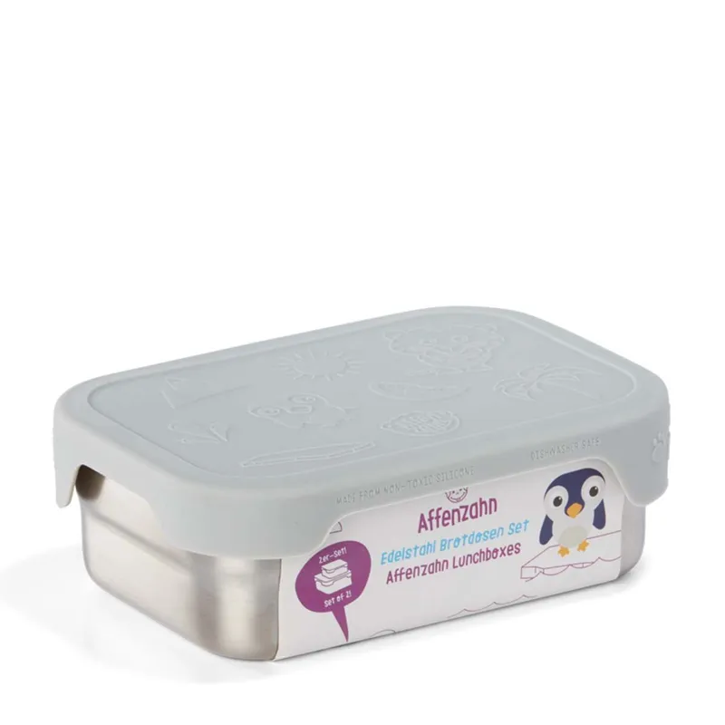 Affenzahn Affenzahn Schulzubehör Edelstahl Brotdosen-Set Koala, Grey, – Produktbild 1 von 1